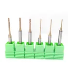 2 канавки 1 мм 1,5 мм 2 мм HRC60 твердосплавные длинные шеи плоские концевые фрезы ЧПУ фрезы с глубоким желобом фрезы Нож