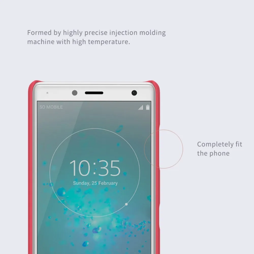 Компактный чехол Nillkin для Sony Xperia XZ2 матовый защитный пластиковый жесткий из