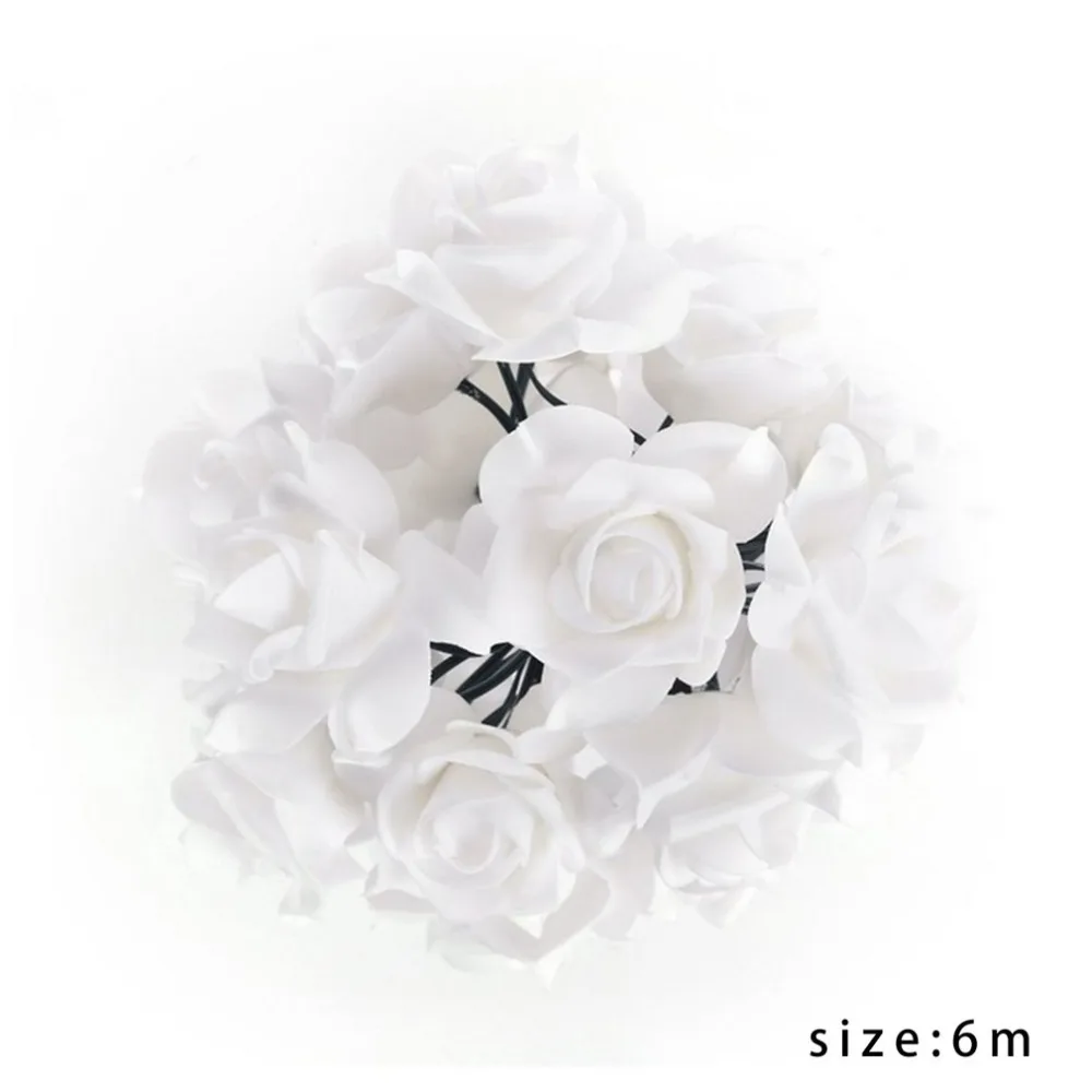 30LED Battery operated LED Rose Flower Christmas holiday String Lights for Valentine Wedding Decoration | Освещение