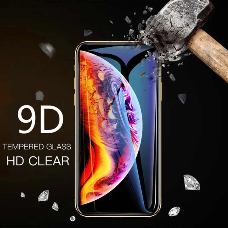 9D Защитное стекло для iPhone 6 7 8 plus X на ipone R XS MAX Защита экрана защита XR | Мобильные