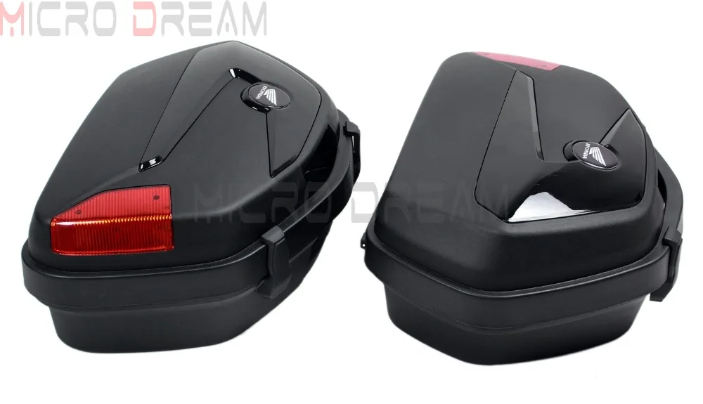 2x боковой Чехол для мотоцикла 20 л багажные Чехлы Pannier с кронштейном универсальный