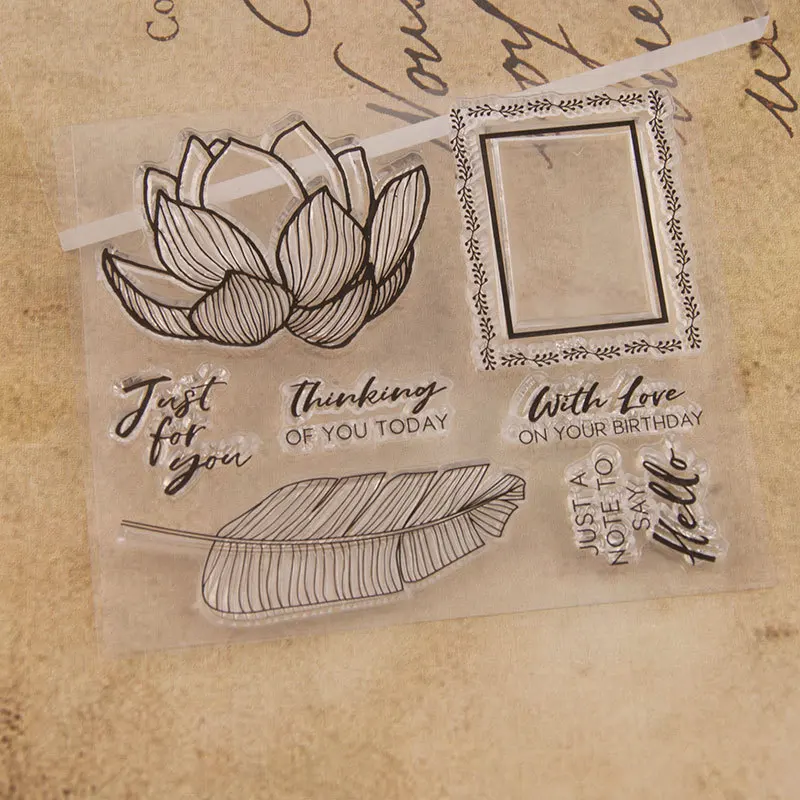 Просто для вас почтовая марка прозрачные штампы DIY Записки карты Альбом Бумага