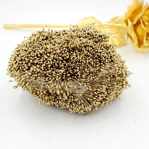 2016 Бесплатная доставка, 1 мм 900 шт.лот, Двойные головки, ЗолотойСеребряный цвет, цветок, жемчуг, тычинки, украшение для торта, сделай сам