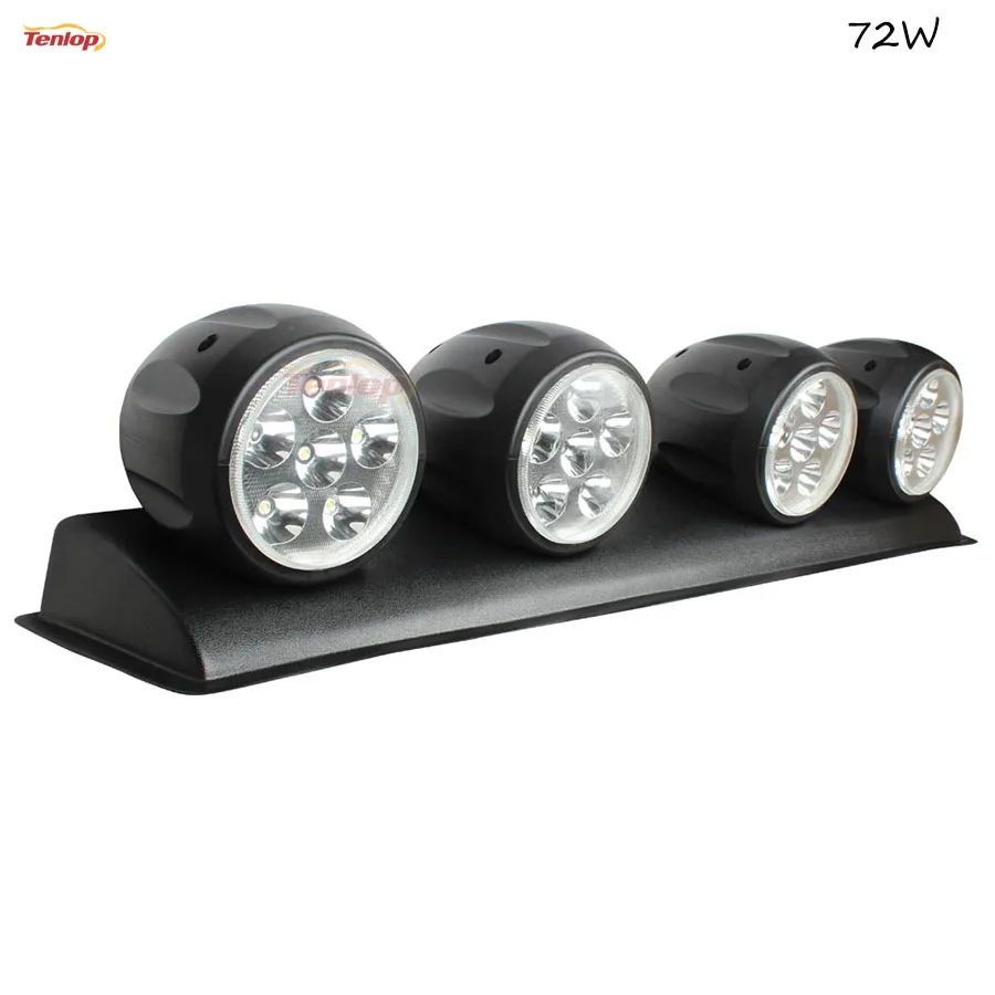 

Super Bright 38.5 Inch 72W Bridgelux Chips 4 Lights In All Headlight For Van SUV Truck Bus 12V 24V