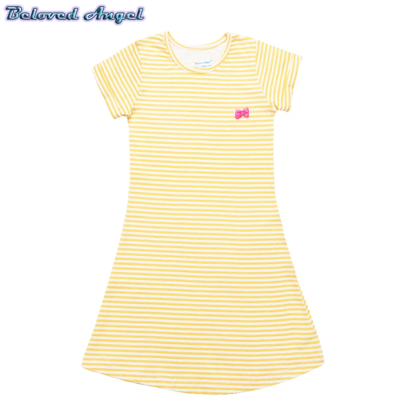 Toddler Girls Dress 2019 Kids Summer Dresses for Clothes 100%Cotton Children Tunic Jersey Princess Party Wedding | Детская одежда и