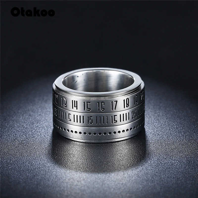 Кольцо Otakoo из нержавеющей стали для женщин и мужчин широкое вращающееся кольцо с