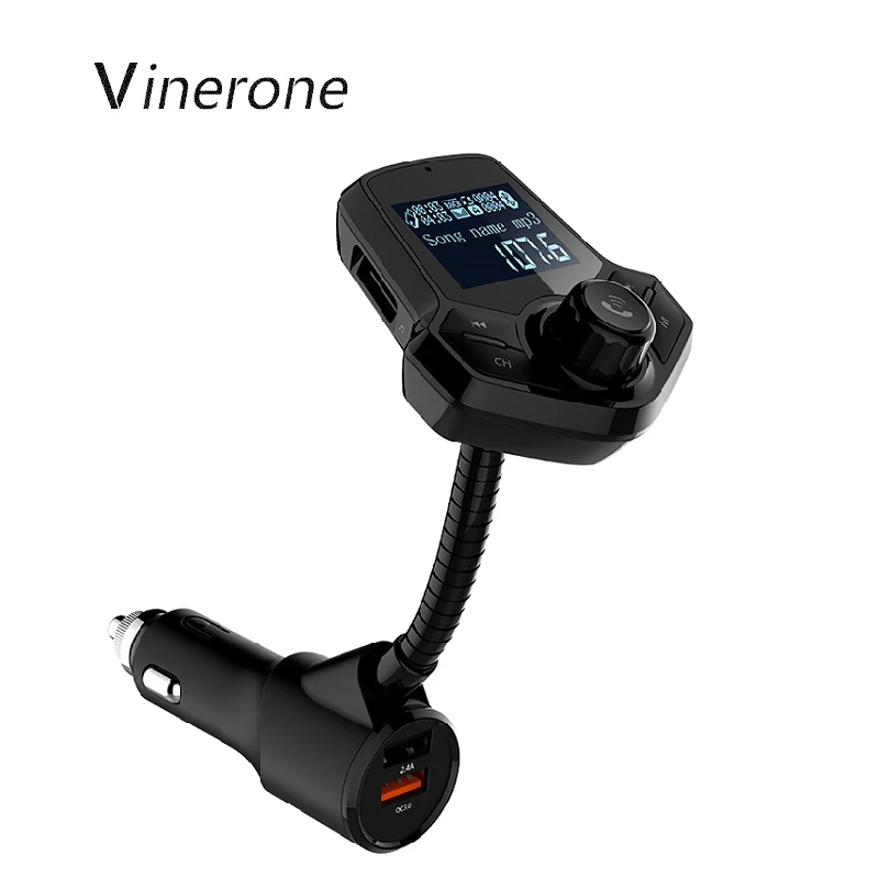 Vinerone автомобильный fm трансмиттер Transmissor 12 В MP3 Dual USB ЖК дисплей автомобиля