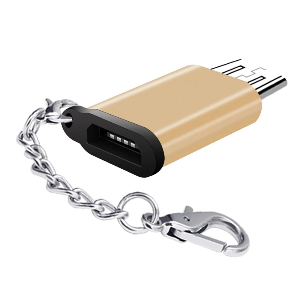 С брелком типа C для микро Универсальный телефон мини адаптер портативный кабель