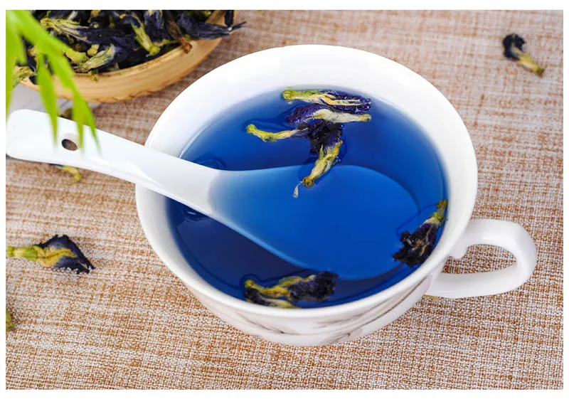 1 пакет, 100 г, игрушка для кухни с сухим цветком Clitoria Ternatea., Тайланд, голубая бабочка, Горох, чай, игрушка для игры в дом. Витамин А