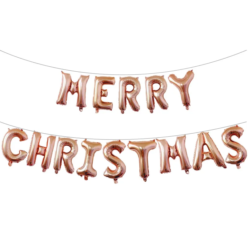 16 inch Letter Foil Balloons Merry Christmas Alphabet Air Balloon Decorations Globos Xmas Ornament Party Supplies | Дом и сад