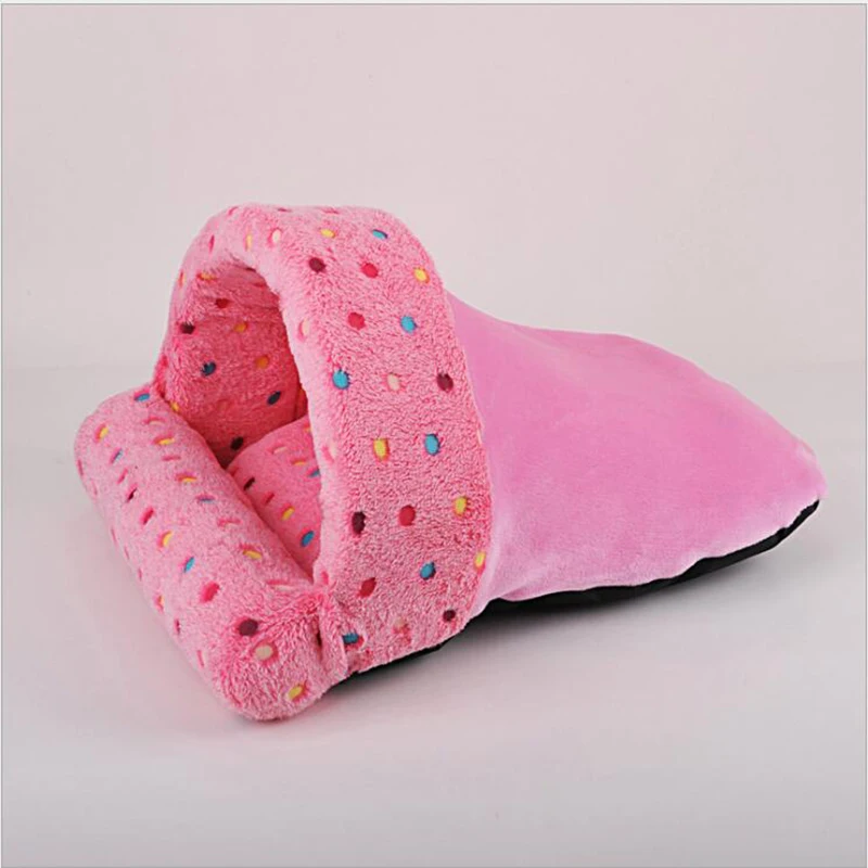 

Venxuis Polar Fleece Pet Bed Cat House Cat Sleeping Bag Cotton Cat Bed Small Dog Puppy Kennel Sofa Warm Nest
