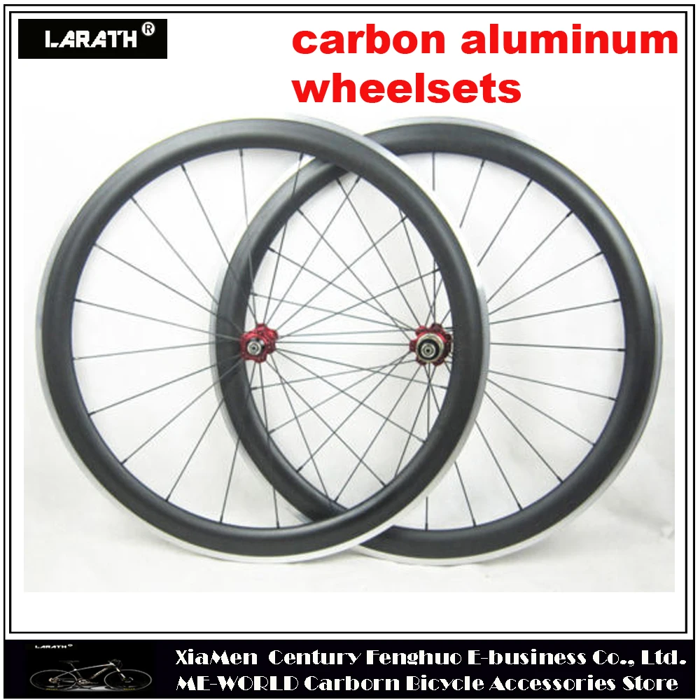 50mm carbon aluminium wheels clincher alloy 23mm 25mm bicycle 700c wheelsets matte or glossy | Спорт и развлечения