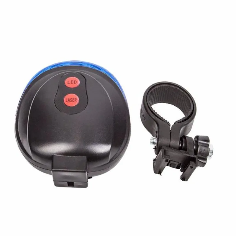 Велосипедные аксессуары 2 лазера + 5 светодиодных мигающих ламп задний светильник