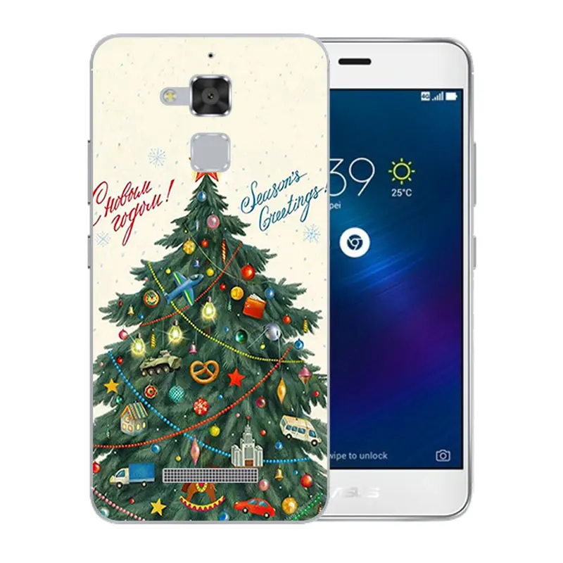 Высококачественный чехол для ASUS Zenfone 3 Max ZC520TL 5 2 &quotВеселый X'MAS шаблон Мягкий