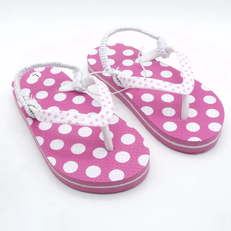 

2020 Summer Children Flip Flops Pink Spot Antiskid Sandals Soft Comfortable Boys Girls Slippers Beach Children Shoes