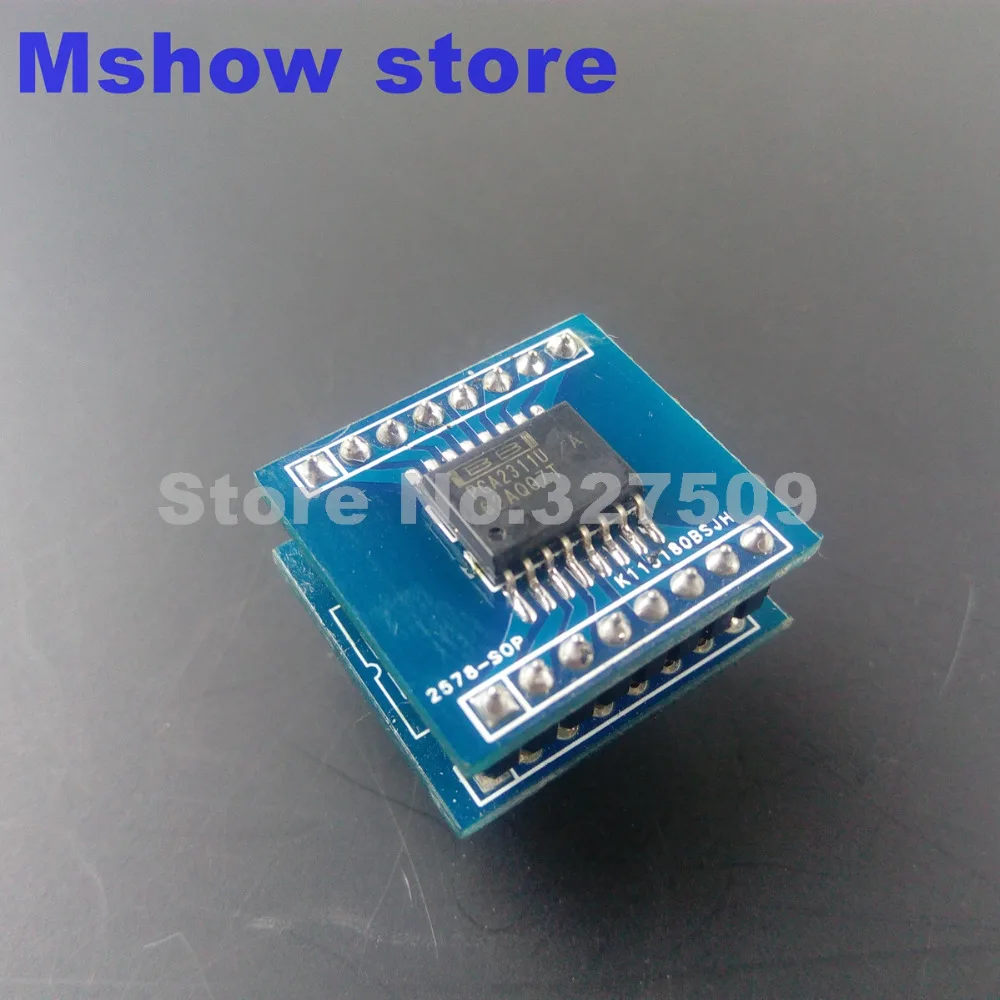 Адаптер PGA2311 PGA2311UA IC chip SOP16 к DIP16 для предусилитель аудио hifi|pga2311 preamp|audio preamppreamp hifi |