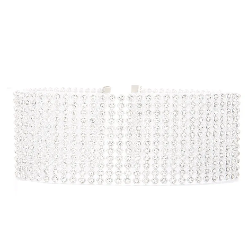 SexeMara Women Full Shining Crystal Rhinestone Choker Necklace Wedding Jewelry Chic Trendy | Украшения и аксессуары