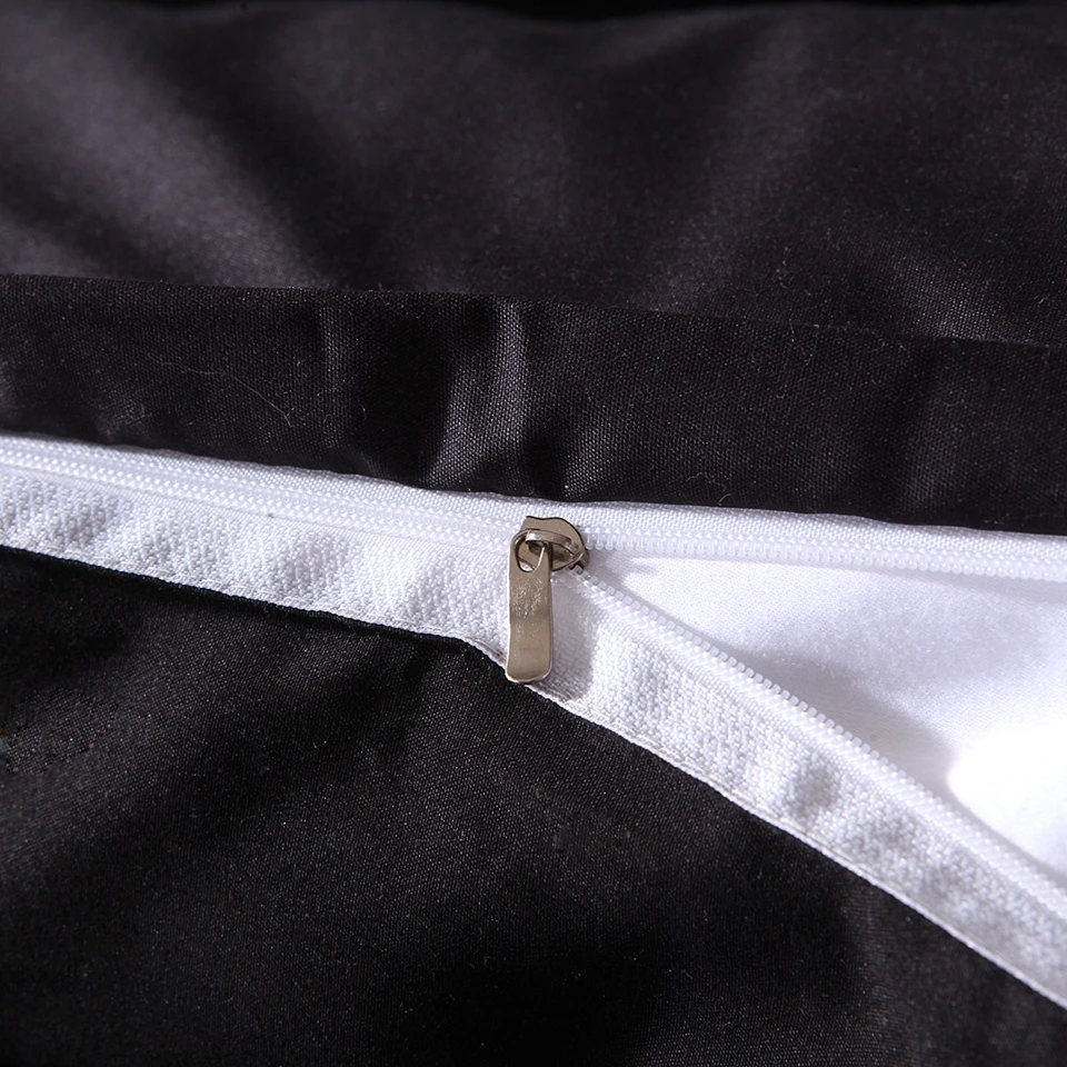 LISM черный комплект постельного белья Красочные богемные печати пододеяльник и