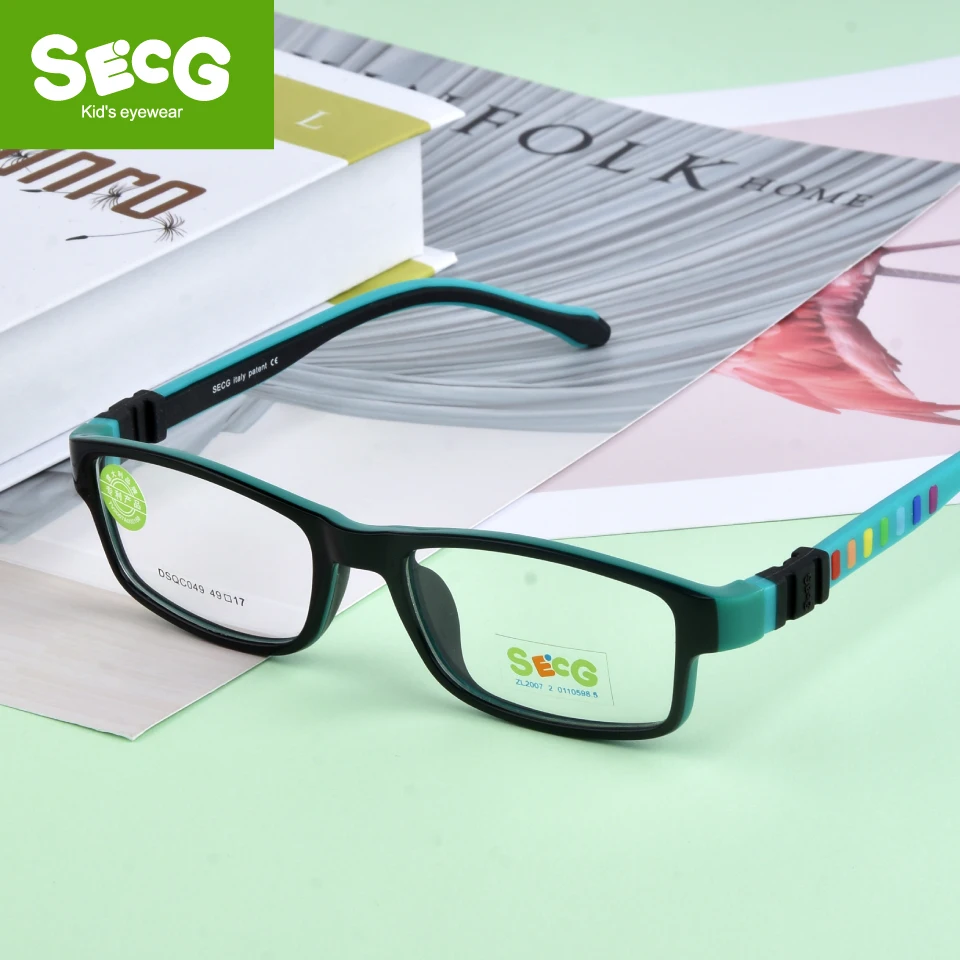 Ульсветильник детские очки SECG из силикона TR90 для мальчиков и девочек
