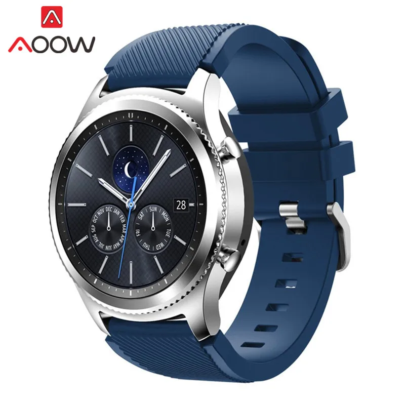 Royal blue 22 мм силиконовый ремешок для часов для samsung Galaxy Watch 46 мм huawei Watch GT Активный браслет ремешок для gear S3 Frontier Classic - Цвет ремешка: Royal blue