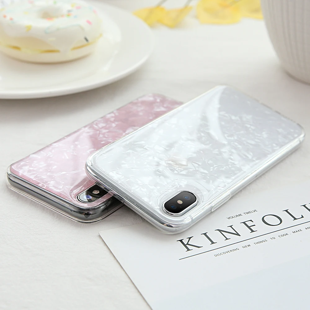 KISSCASE чехол на айфон 7 6 s xr чехлы iphone для iPhone 6S 8 плюс X Чехол глянцевый Fritillaria блесток