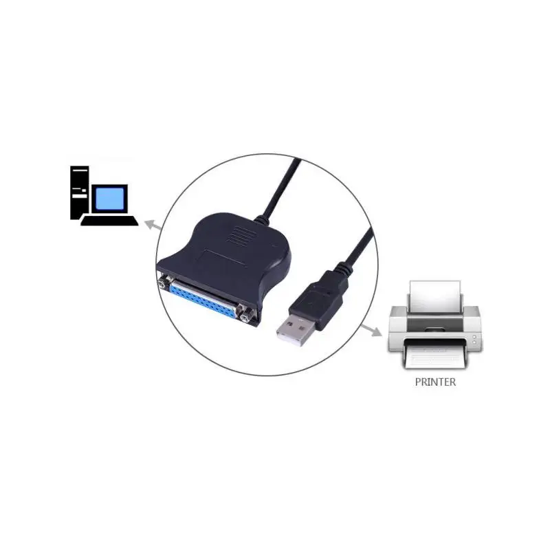 Высокое качество USB к DB25 женский порт печати конвертер скорость передачи