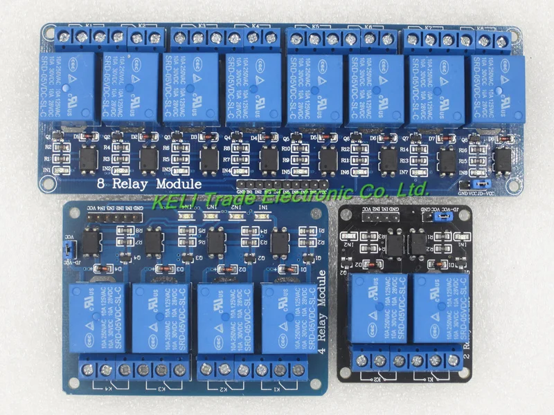 

With optocoupler 2 channel relay kit modules relay control panel PLC relay 5V 4 channel & 8 channel (relay module Kit)