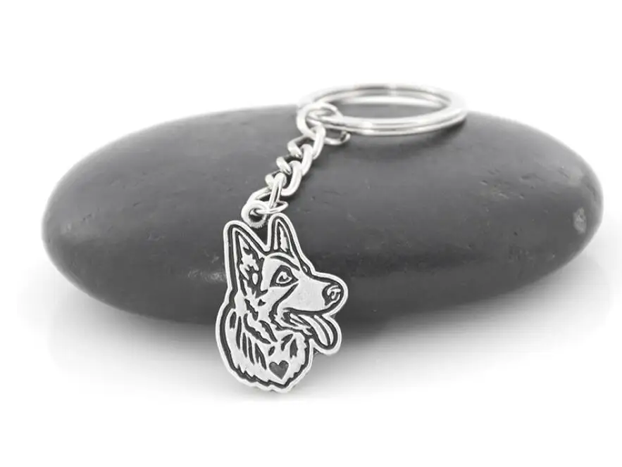 German Shepherd 1 шт. винтажный 12 Стиль Английский бульдог Бигль боксер немецкая овчарка Грейхаунд брелок для домашних животных собака брелок Подвеска для ключей сумок - Цвет: German Shepherd