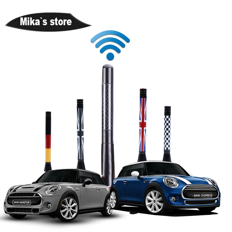 Антенна на крышу автомобиля антенна FM декоративная наклейка для mini cooper S JCW R55 R56 R57