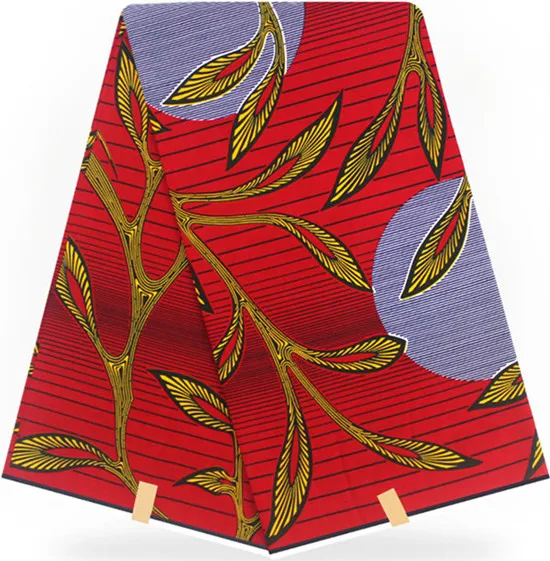 Африканская восковая печатная ткань Африканская настоящая восковая печать 6 ярдов хлопок ткань Анкара ткань для лоскутного HH-B116
