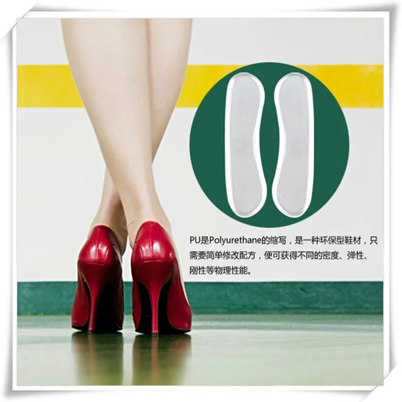 

2pcs/pair Soft Silicone Gel High Heel Shoes Cushion Protector Foot Care Shoe Insert Pad Insole #997