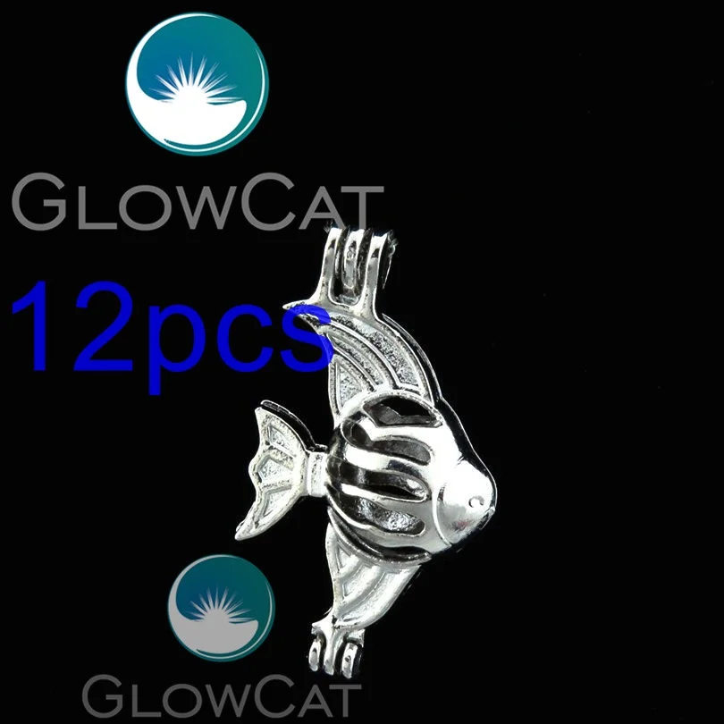Glowcat 12 шт. r k7 Ocean рыбы Бусины клетка Эфирные масла диффузор Oyster жемчужина аромат