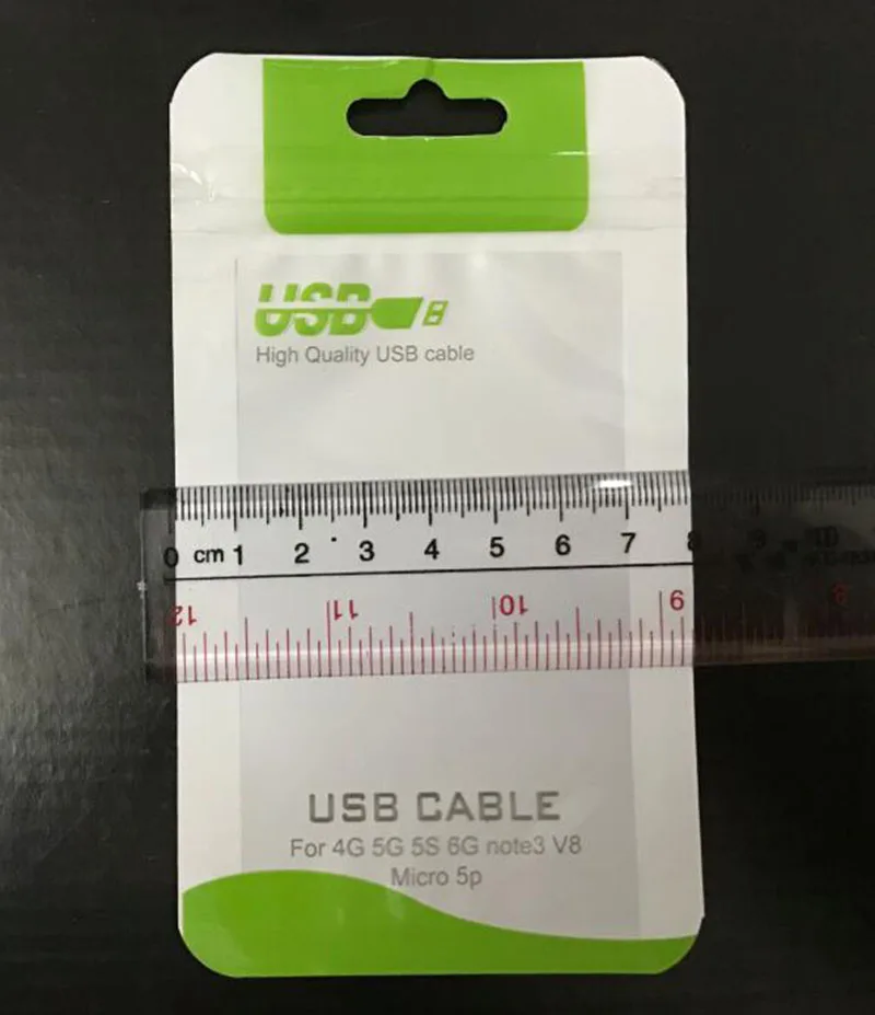 8*14 см USB-кабель для передачи данных пластиковая Розничная упаковочная сумка на