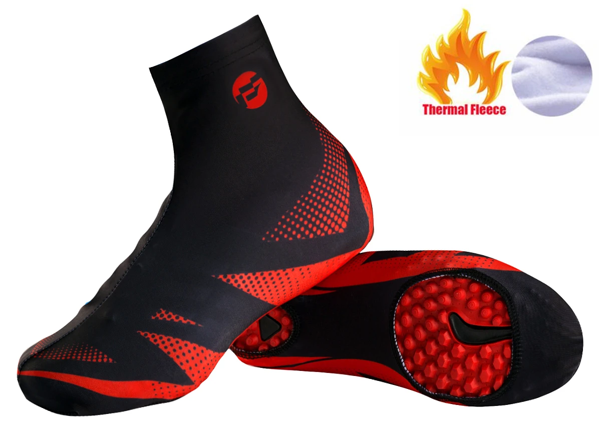 2018 Windproof dustproof Cycling Shoe Cover MTB Bicycle Overshoes Winter Thermal Fleece Road Racing Bike Shoes Copriscarpe |