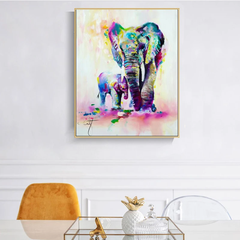Современная декоративная картина на холсте абстрактная Акварельная живопись