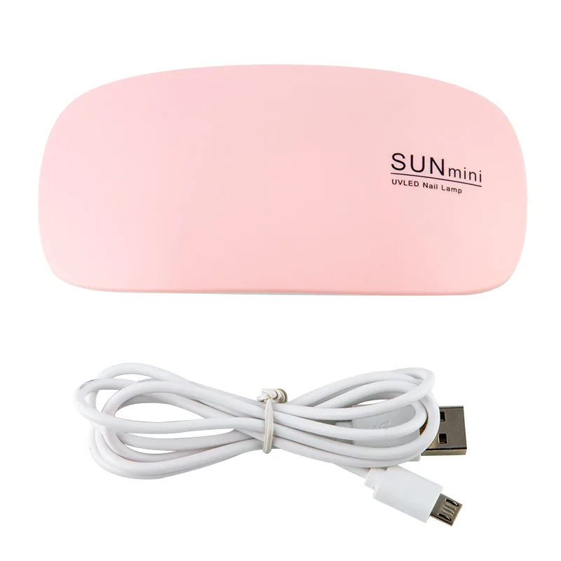 Ladymisty портативная мини 6 Вт Светодиодная лампа для сушки ногтей USB зарядка 45s 60s таймер светодиодный светильник быстросохнущие ногти гель-Маникюр для дизайна ногтей