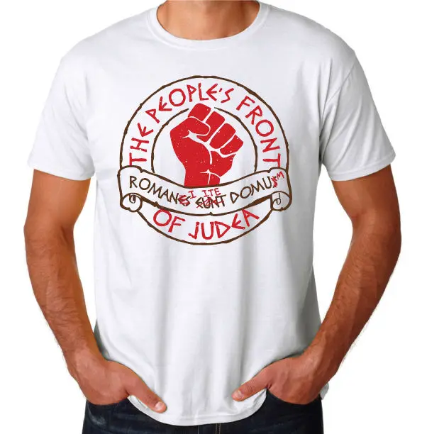 Дешевая мужская футболка с вырезом лодочкой белая забавным мотивом питона из