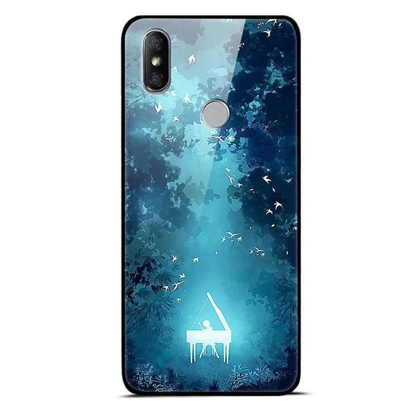 Чехол для Xiaomi Redmi S2 из закаленного стекла с изображением планеты космос, стеклянный чехол для задней панели Xiaomi Xiomi Redmi S2, чехол для Redmi S 2 - Цвет: 26