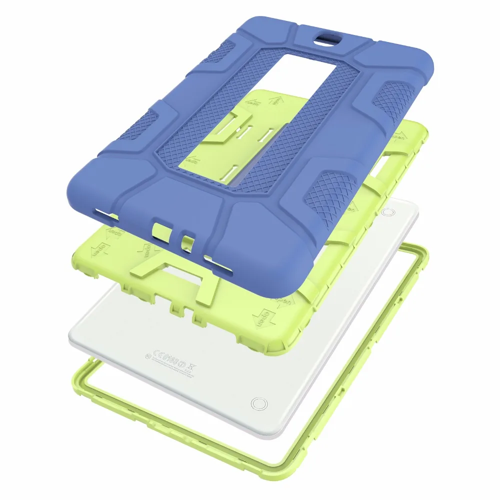 Чехол для планшета, чехол для samsung Galaxy Tab A 9,7, SM-T550, SM-T555, T550, P550, Силиконовый противоударный чехол-подставка с пленкой