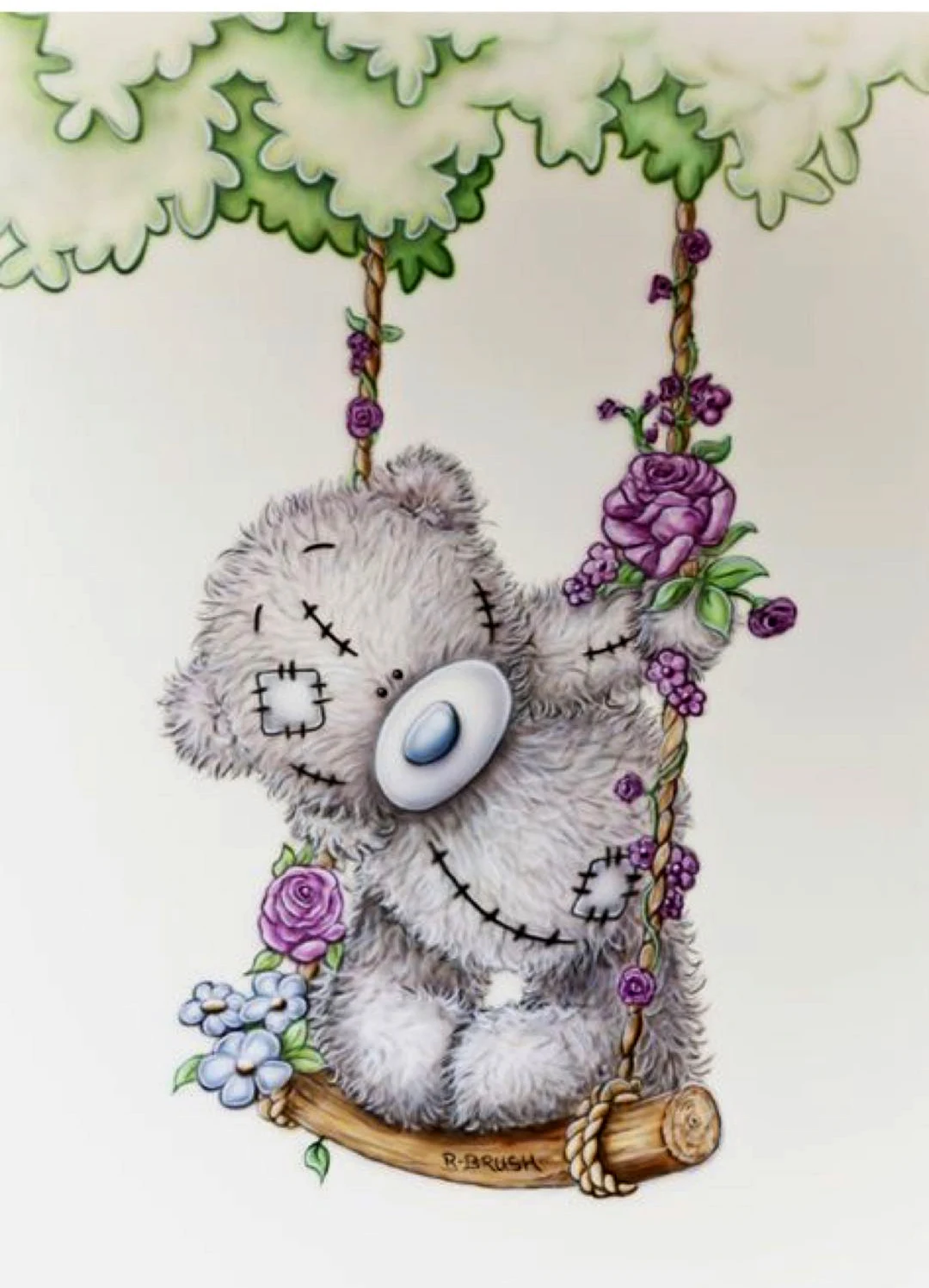 Swing the bear прозрачный силиконовый прорезиненный штамп и металлический лист для скрапбукинга DIY милый шаблон фото штамп для альбомов