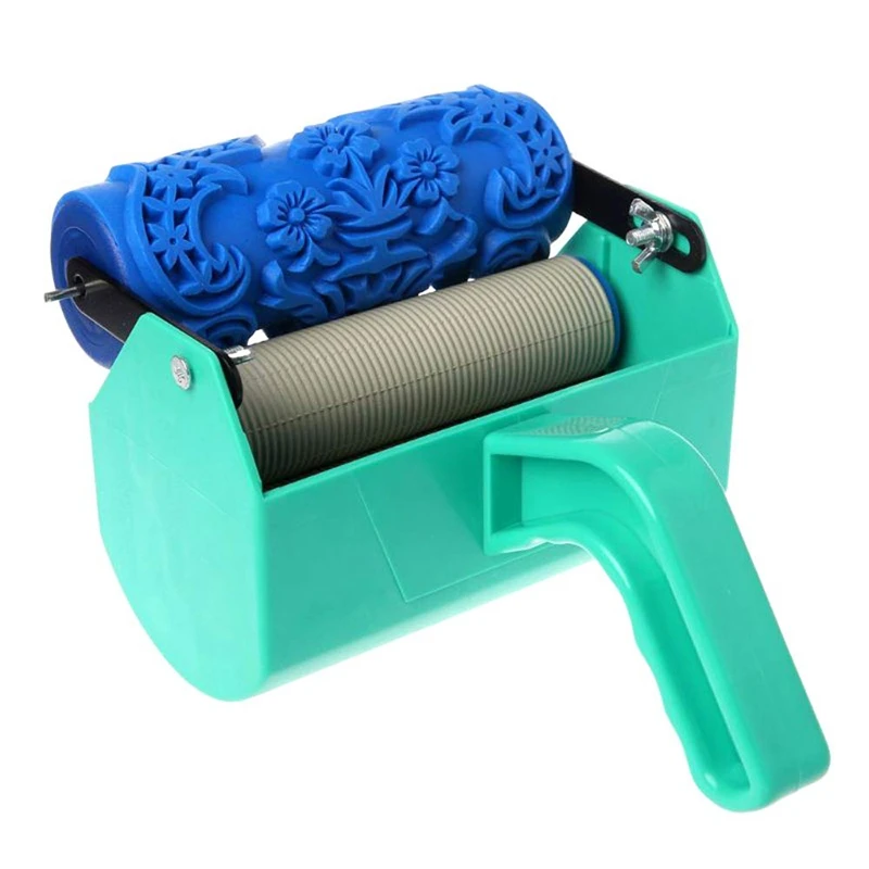 

Pattern Brush Decorative Texture Roller with Embossed Plastic Handle with Monochrome Painting Machine for Wall Decoration roller