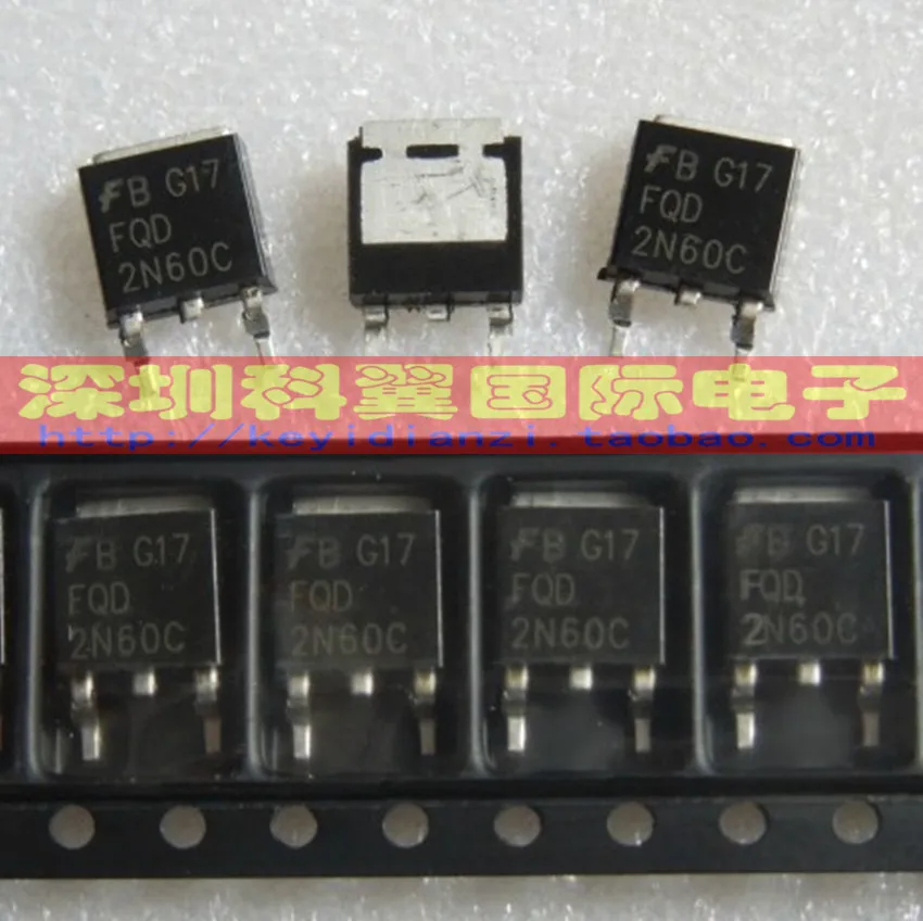 100PCS [new original] FQU2N60C MOS field effect 1.9A600V tube TO-251 2N60C |