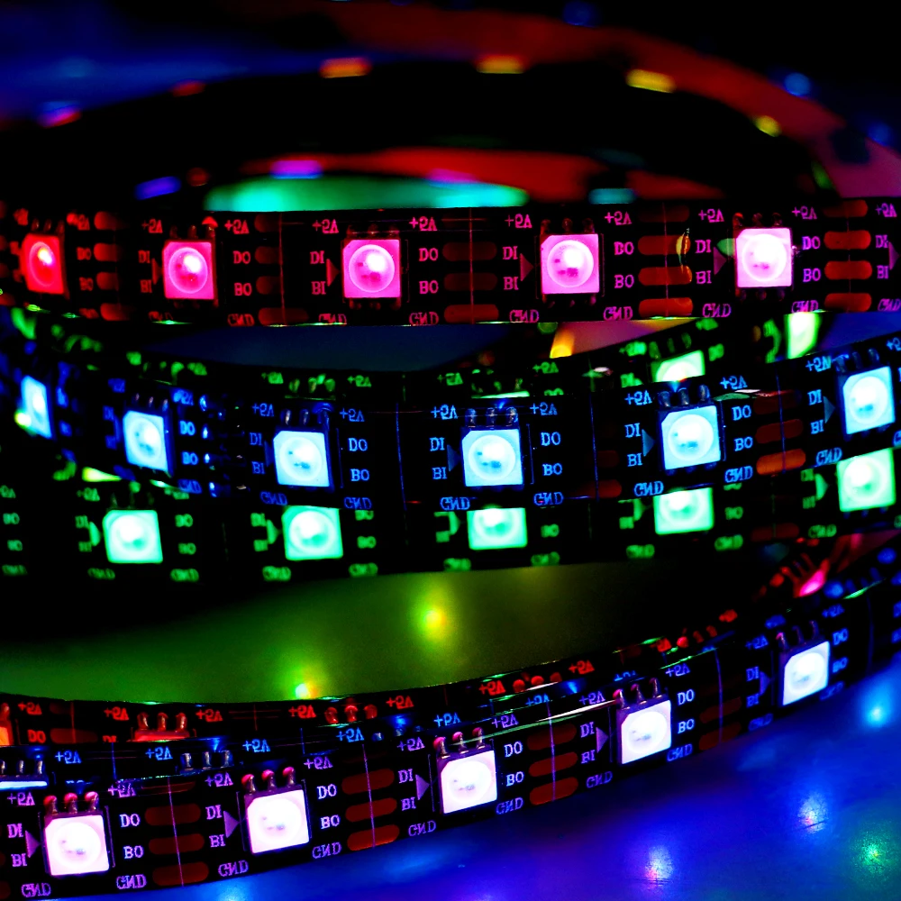 Полный Цвет WS2813 светодиодный пиксельный RGB Светодиодные полосы света 5 m IP30/IP65 DC5V
