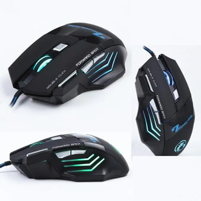 Malloom Новинка 3200 dpi светодиодный оптический 7 кнопок Проводная игровая мышь USB Gamer Rato Com Fio для ПК ноутбука без усталости