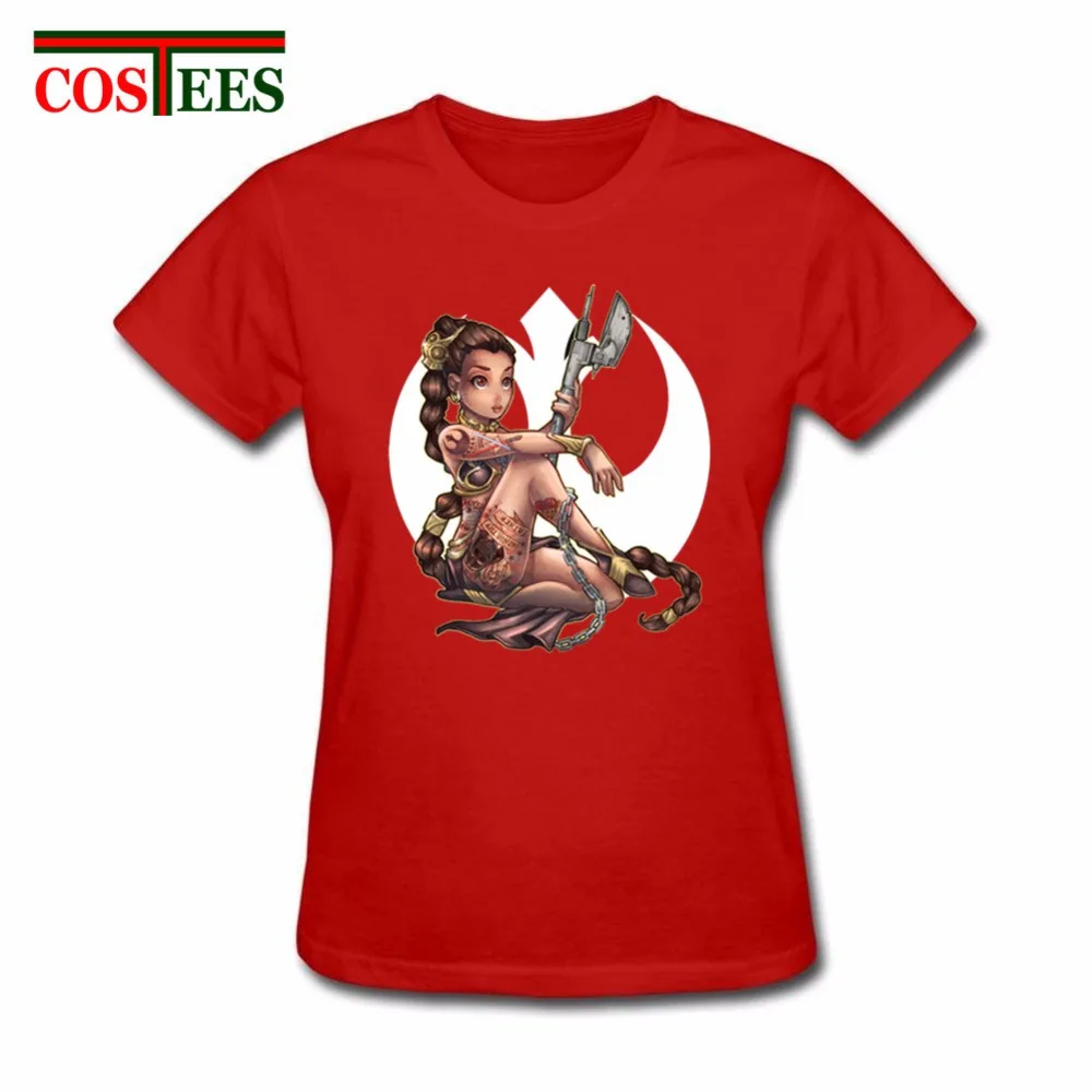 Женская Повседневная футболка Camiseta Princess Leia Rebel с принтом Звездные войны Сейлор