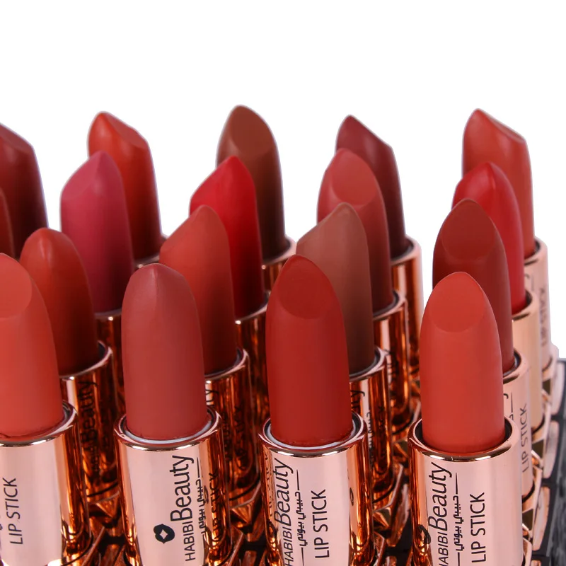 Хабиби Красота 24 шт./компл. бархат матовая помада Long-lasting Губы Макияж набор блеск