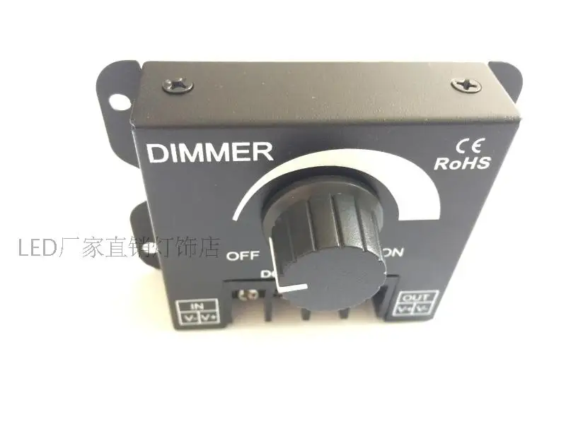LED knob 360W dimmer 12V-24V 30A module hard light strip lamp with monochrome resistance switch regulator | Освещение