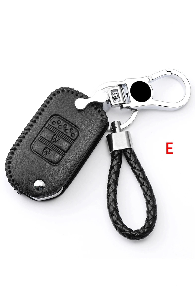 Кожаный чехол для ключей для Honda CRV пилотное соглашение Civic Fit Freed keyless entring автомобильный Стайлинг Защита ваших автомобильных ключей