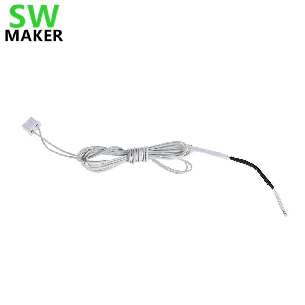 

SWMAKER NTC 3950 100K ohm Thermistor Sensor with 1m Cable for RepRap i3 Anet 3D Printer Kit Accessories