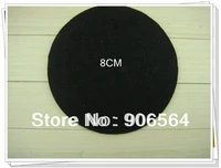 black and white color 8 cm circle felt pads round felt patches for diy fabric flower hair accessories 500pcslot free shipping